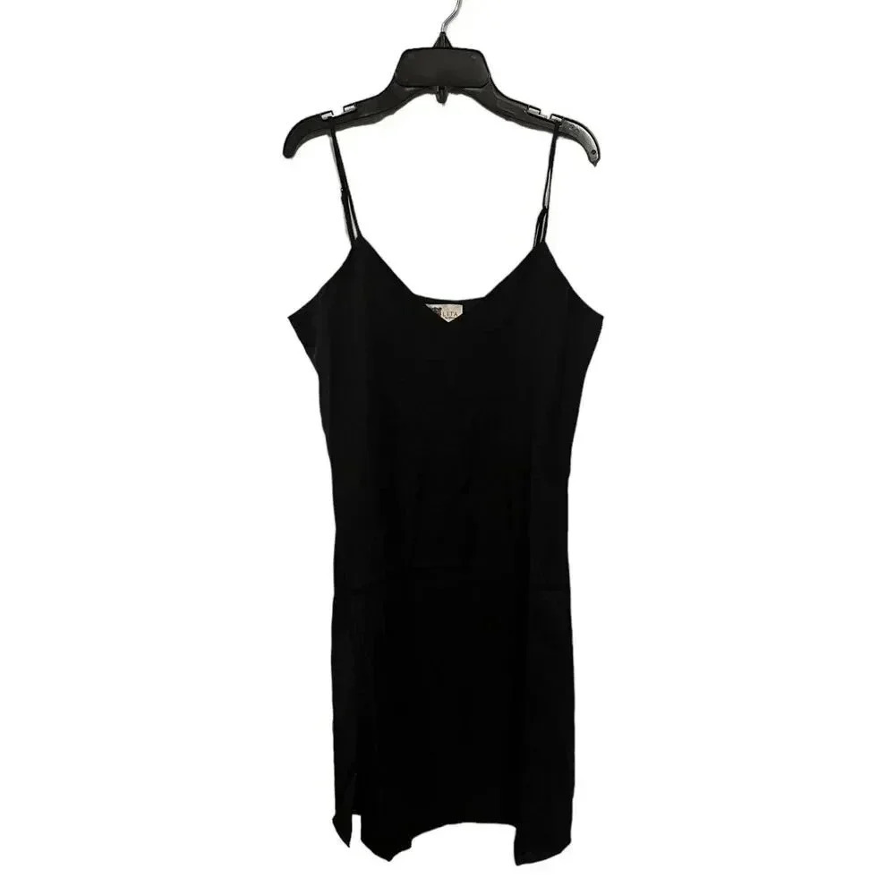 Lita by Ciara Black Silk Mini Slip Dress M
